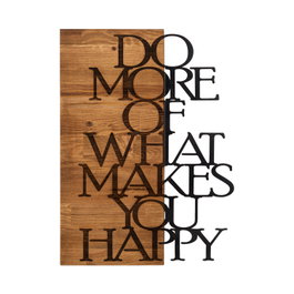 Wallity Do More Of What Makes You Happy Negro y Nogal